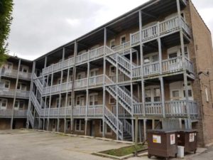 porch Chicago before renovation