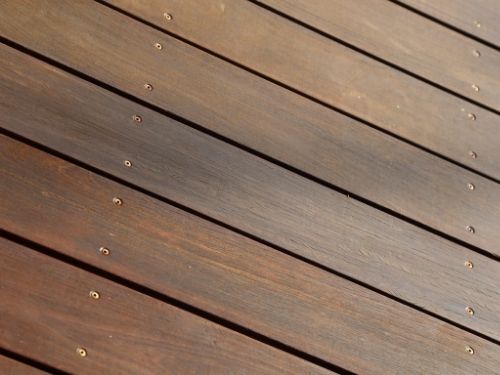 Tropical hardwood decking